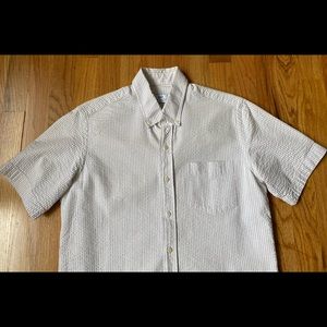 Peter Manning NYC  seersucker short sleeve shirt
